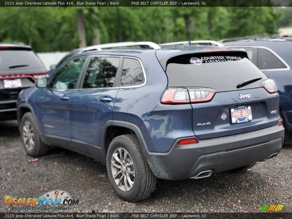 2020 Jeep Cherokee Latitude Plus 4x4 Blue Shade Pearl / Black Photo #4