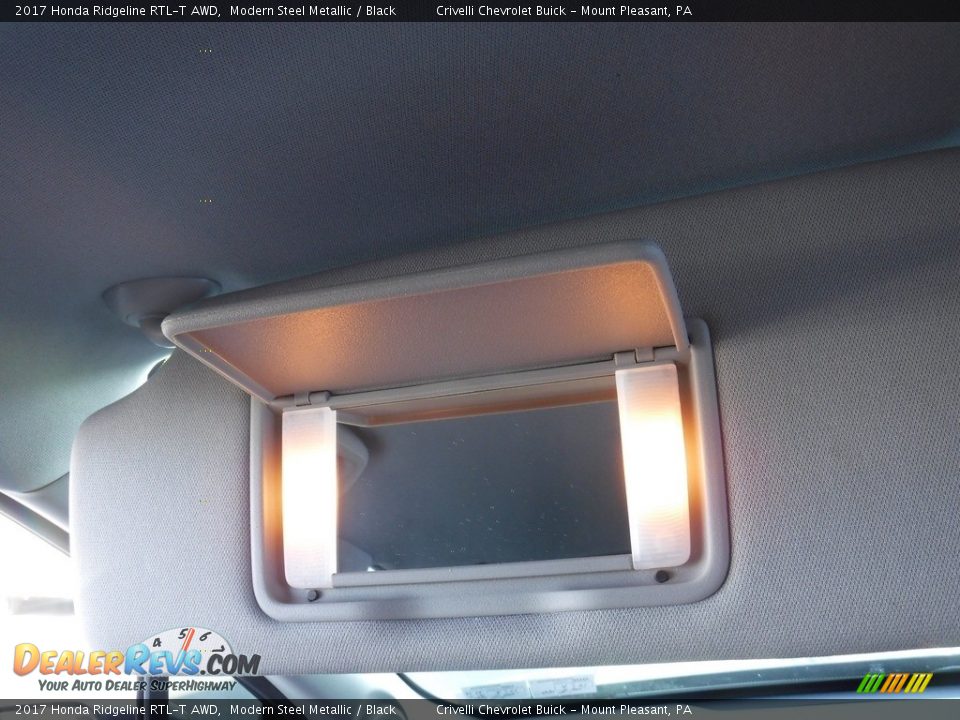 2017 Honda Ridgeline RTL-T AWD Modern Steel Metallic / Black Photo #31