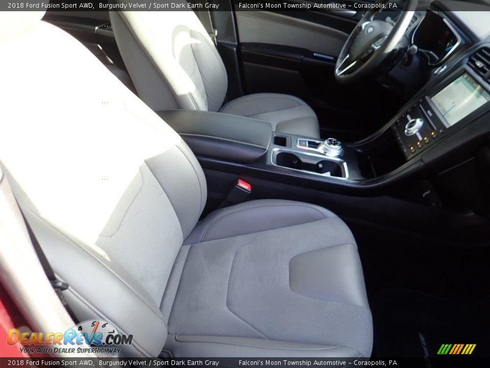 Front Seat of 2018 Ford Fusion Sport AWD Photo #11