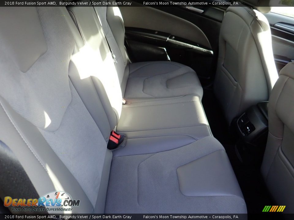 Rear Seat of 2018 Ford Fusion Sport AWD Photo #15