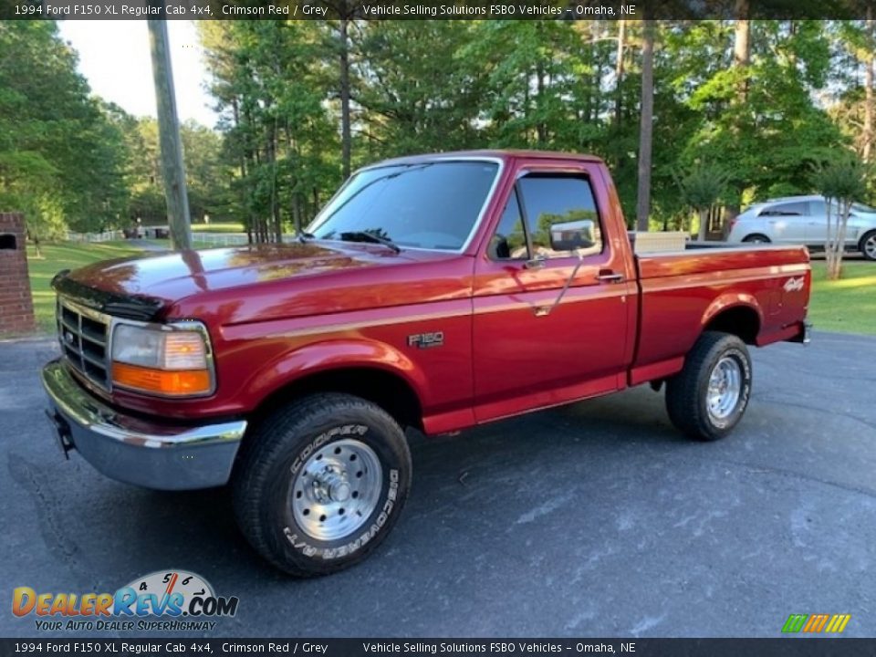 Front 3/4 View of 1994 Ford F150 XL Regular Cab 4x4 Photo #1