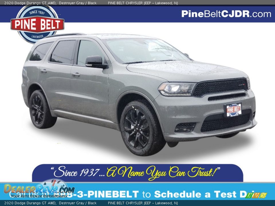 2020 Dodge Durango GT AWD Destroyer Gray / Black Photo #1