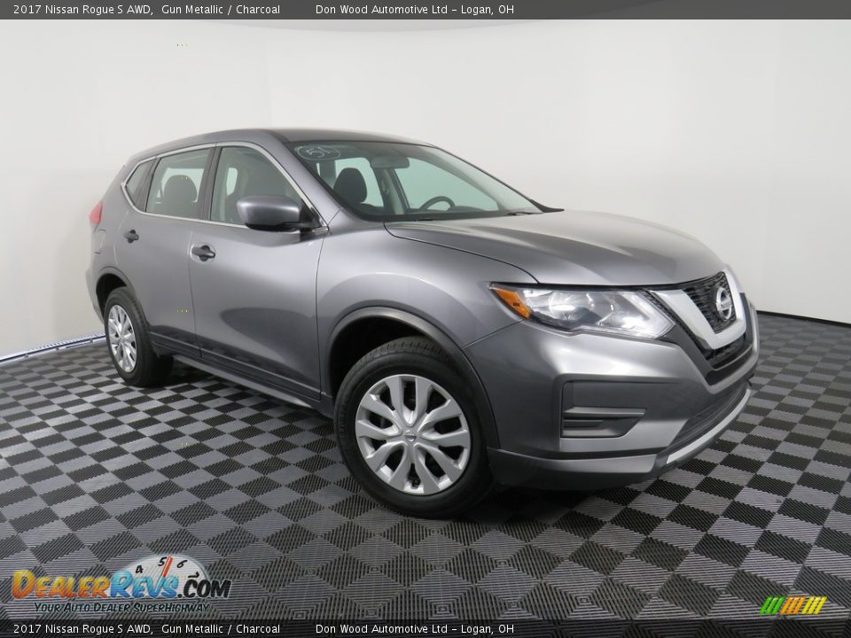 2017 Nissan Rogue S AWD Gun Metallic / Charcoal Photo #3