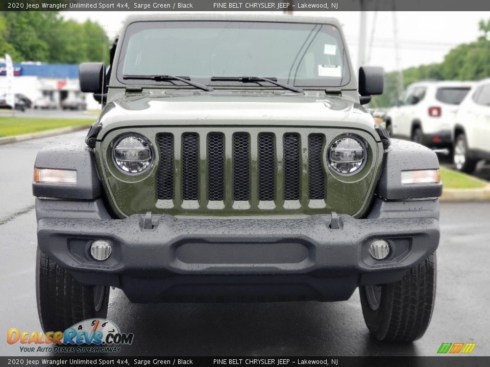 2020 Jeep Wrangler Unlimited Sport 4x4 Sarge Green / Black Photo #3