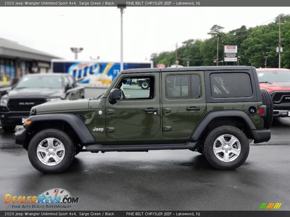 2020 Jeep Wrangler Unlimited Sport 4x4 Sarge Green / Black Photo #4
