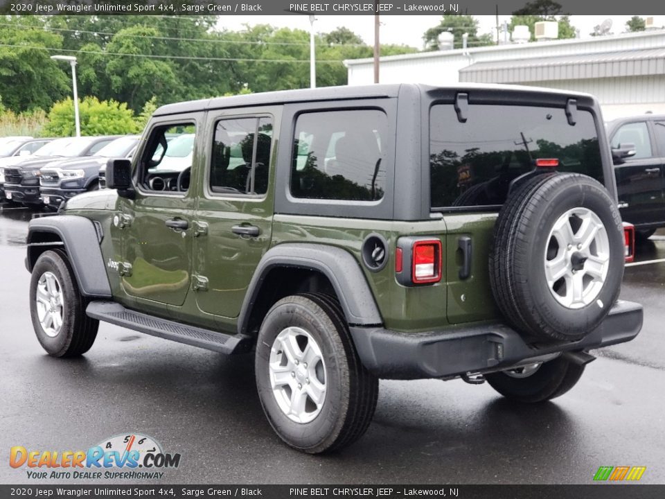 2020 Jeep Wrangler Unlimited Sport 4x4 Sarge Green / Black Photo #6