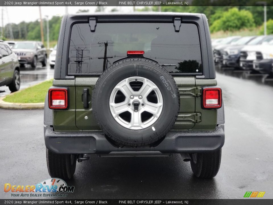 2020 Jeep Wrangler Unlimited Sport 4x4 Sarge Green / Black Photo #7