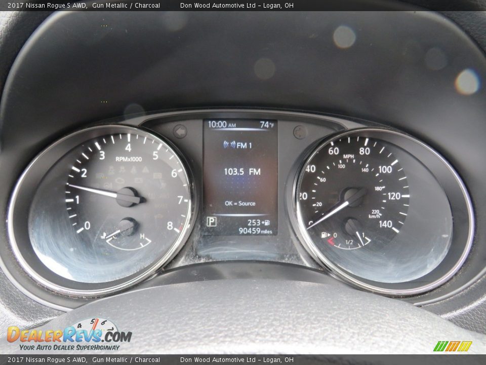 2017 Nissan Rogue S AWD Gun Metallic / Charcoal Photo #21