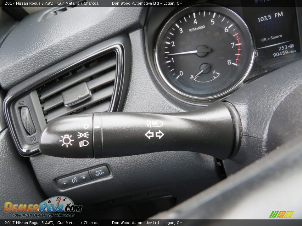 2017 Nissan Rogue S AWD Gun Metallic / Charcoal Photo #23