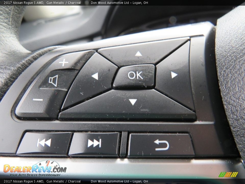 2017 Nissan Rogue S AWD Gun Metallic / Charcoal Photo #24