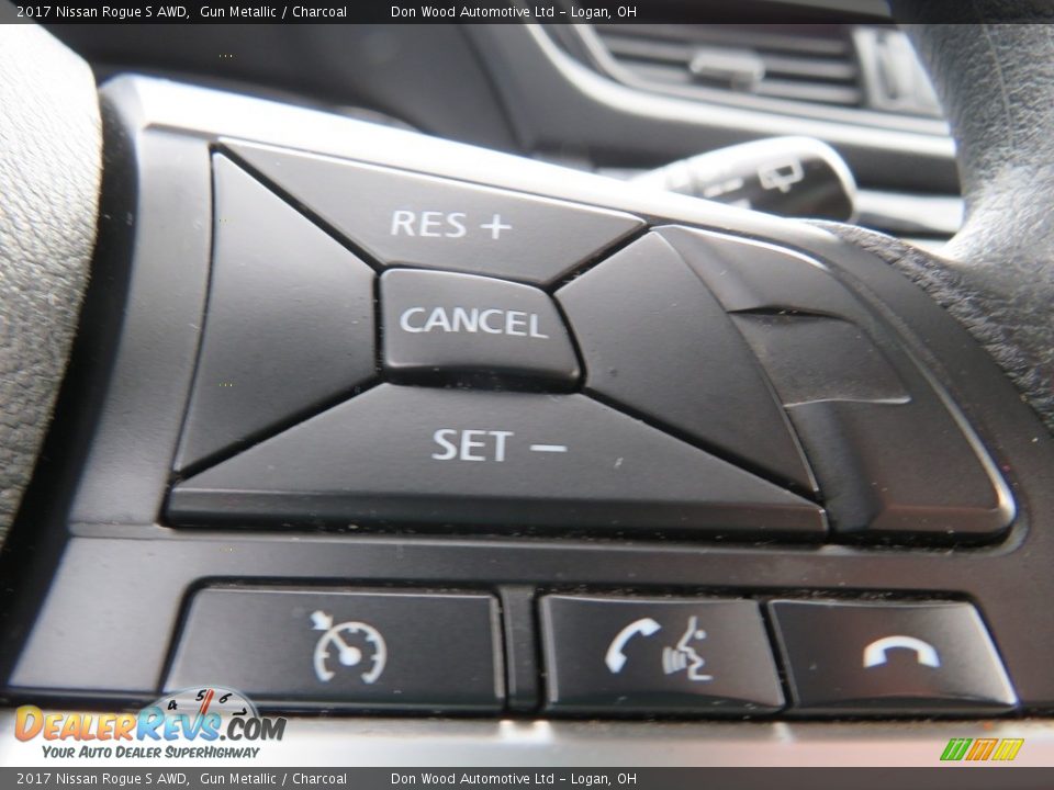 2017 Nissan Rogue S AWD Gun Metallic / Charcoal Photo #25