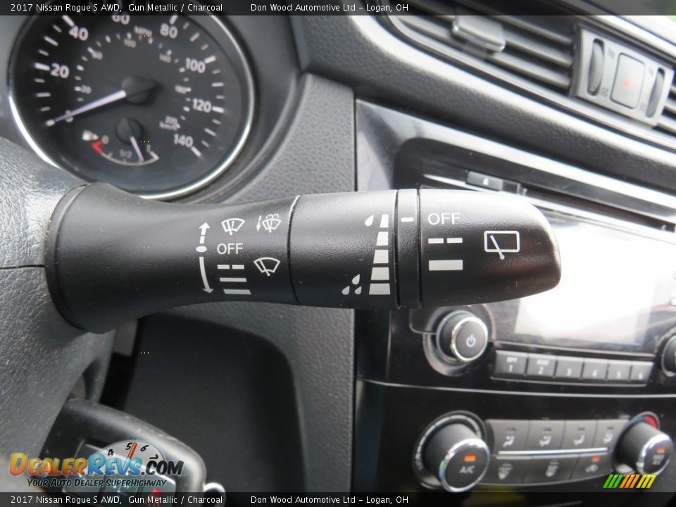 2017 Nissan Rogue S AWD Gun Metallic / Charcoal Photo #26
