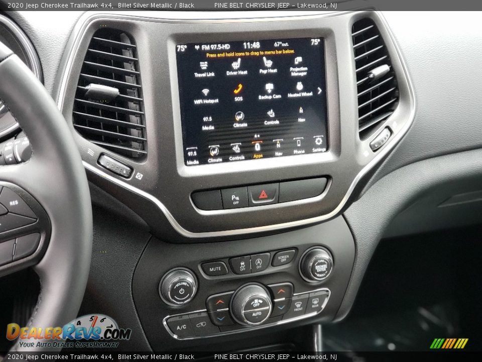 2020 Jeep Cherokee Trailhawk 4x4 Billet Silver Metallic / Black Photo #12