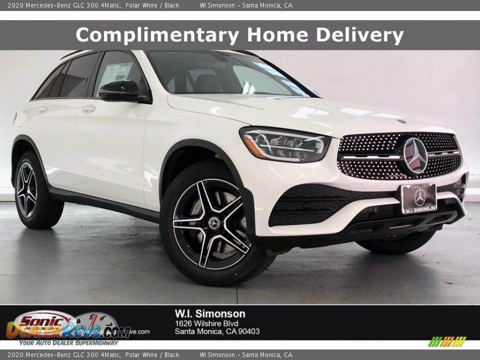 2020 Mercedes-Benz GLC 300 4Matic Polar White / Black Photo #1
