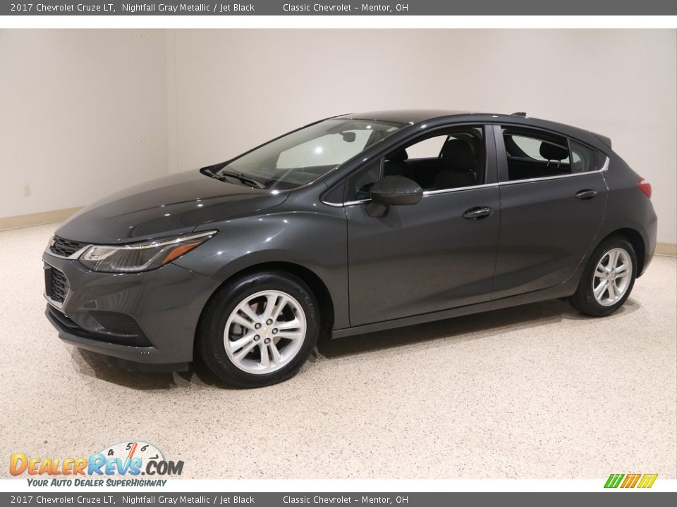 2017 Chevrolet Cruze LT Nightfall Gray Metallic / Jet Black Photo #3