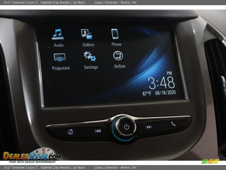 2017 Chevrolet Cruze LT Nightfall Gray Metallic / Jet Black Photo #10