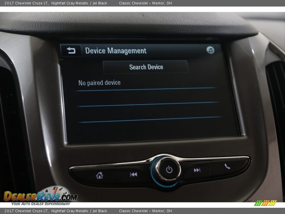 2017 Chevrolet Cruze LT Nightfall Gray Metallic / Jet Black Photo #12