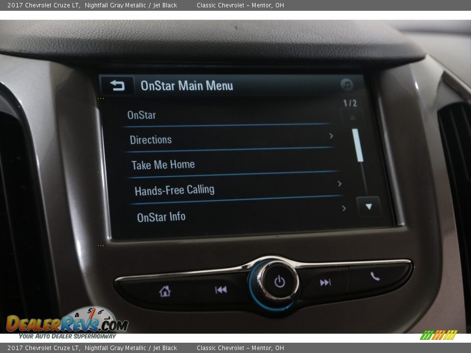 2017 Chevrolet Cruze LT Nightfall Gray Metallic / Jet Black Photo #14