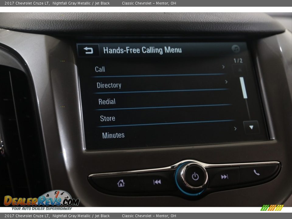 2017 Chevrolet Cruze LT Nightfall Gray Metallic / Jet Black Photo #15
