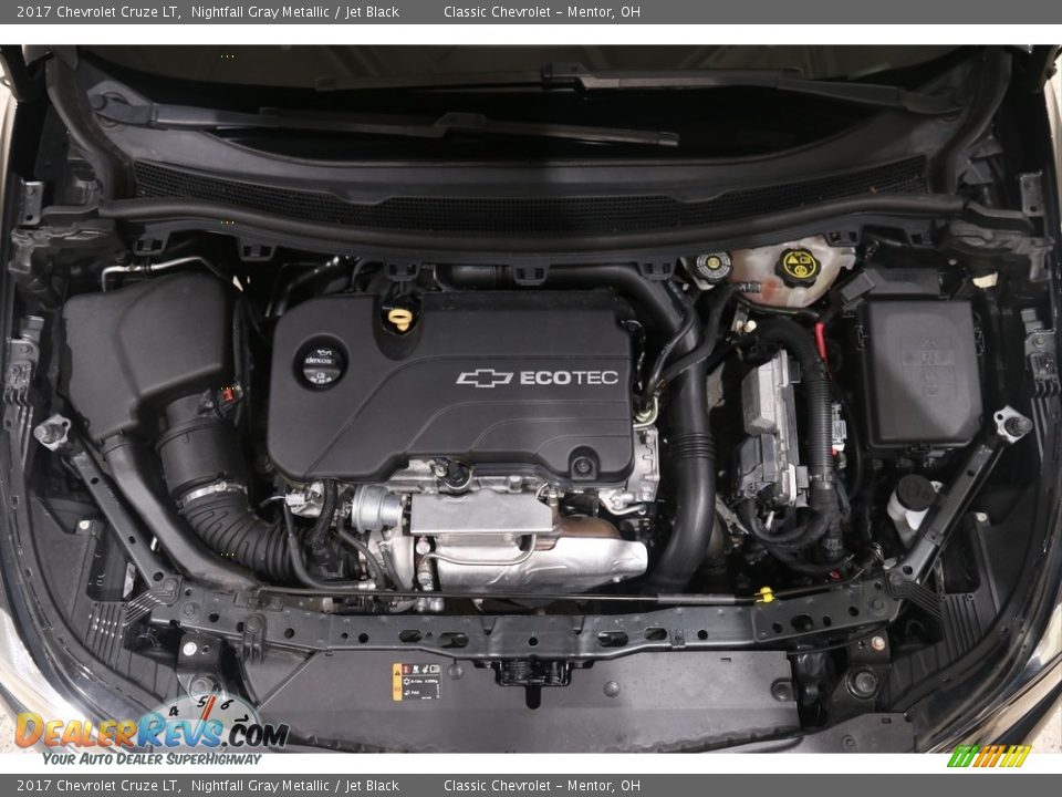 2017 Chevrolet Cruze LT Nightfall Gray Metallic / Jet Black Photo #22