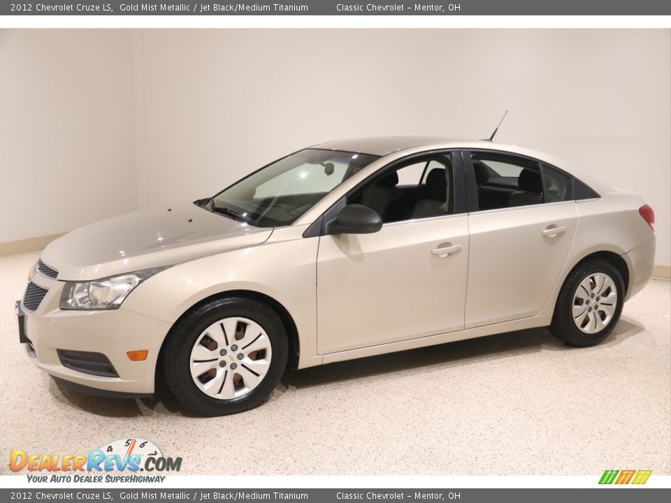 2012 Chevrolet Cruze LS Gold Mist Metallic / Jet Black/Medium Titanium Photo #3