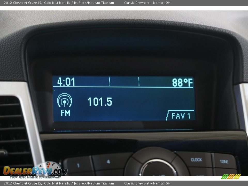 2012 Chevrolet Cruze LS Gold Mist Metallic / Jet Black/Medium Titanium Photo #10