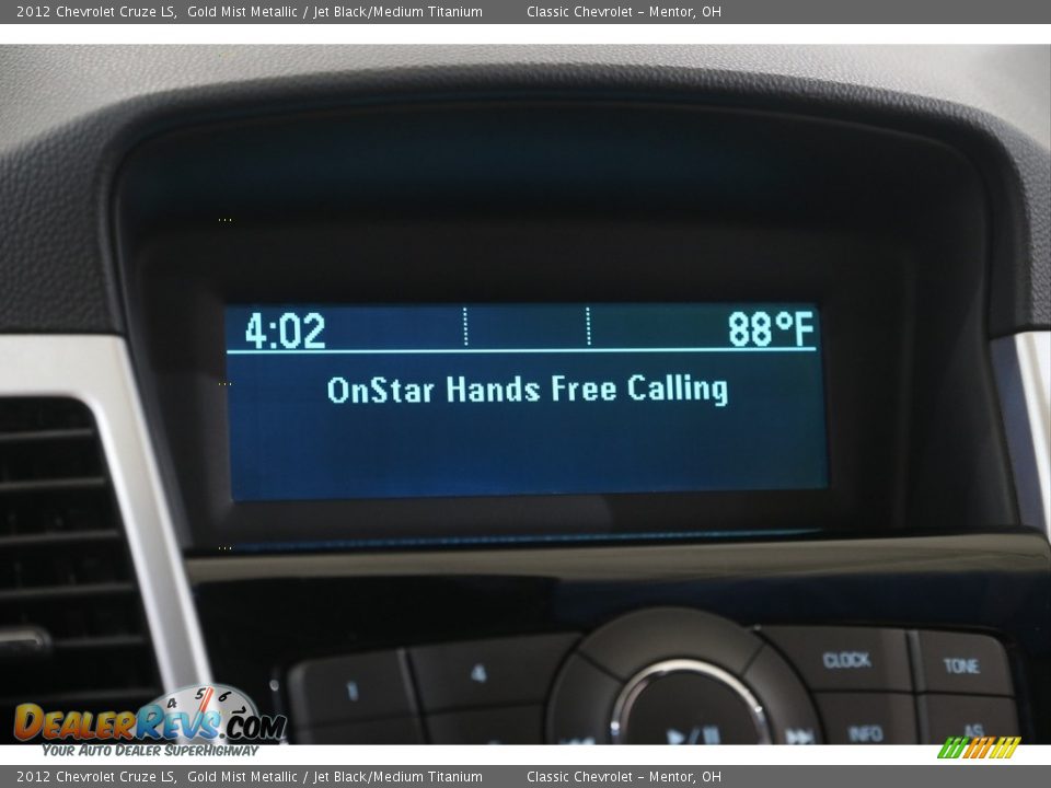 2012 Chevrolet Cruze LS Gold Mist Metallic / Jet Black/Medium Titanium Photo #11