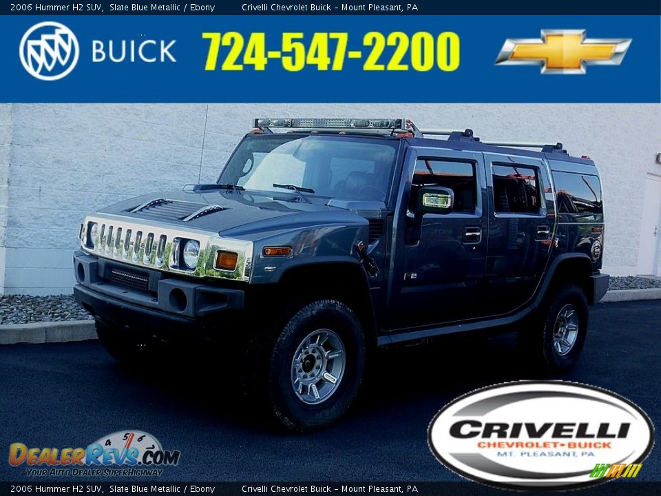 2006 Hummer H2 SUV Slate Blue Metallic / Ebony Photo #1