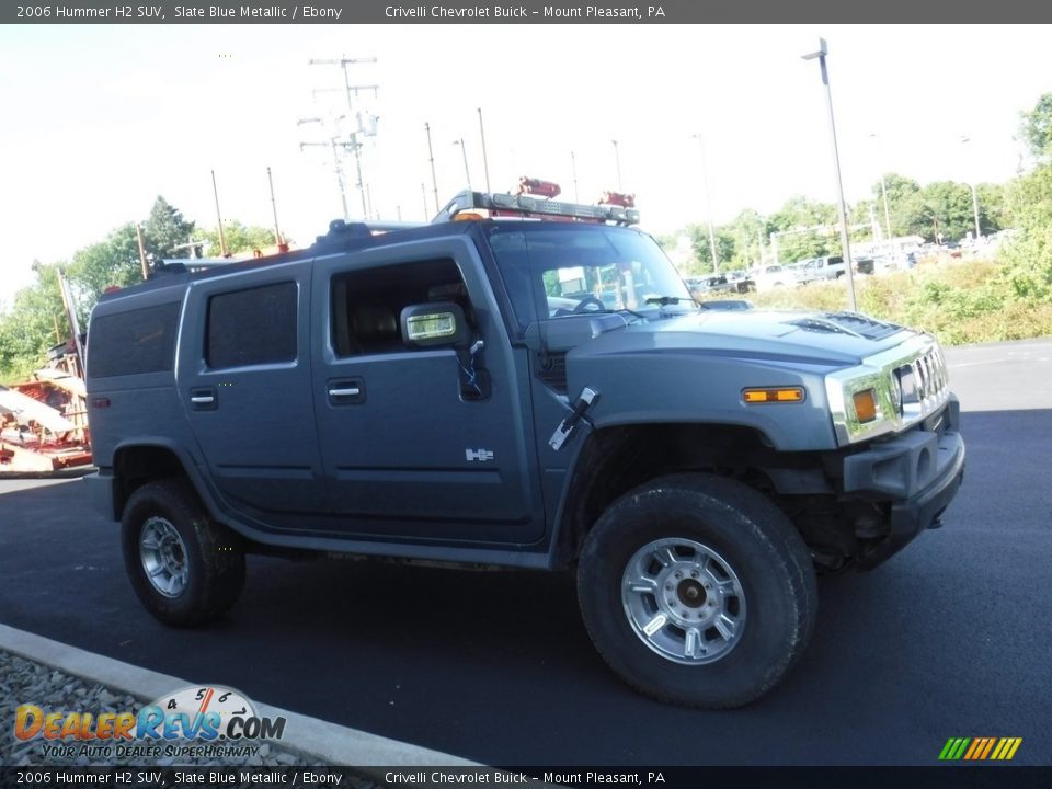 2006 Hummer H2 SUV Slate Blue Metallic / Ebony Photo #6