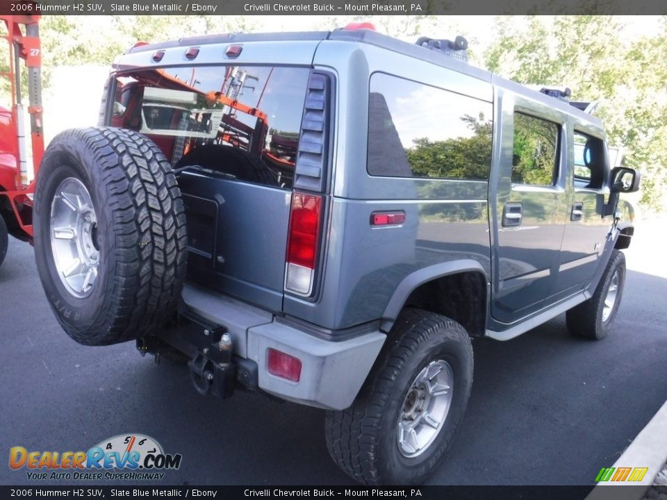 2006 Hummer H2 SUV Slate Blue Metallic / Ebony Photo #7