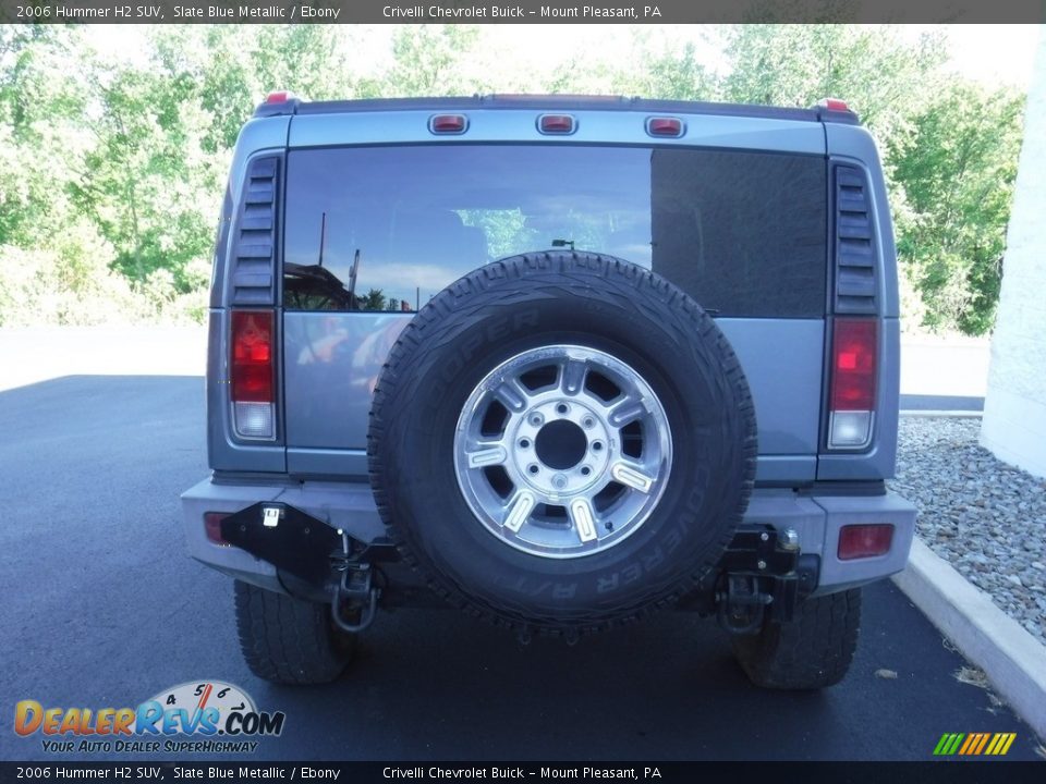 2006 Hummer H2 SUV Slate Blue Metallic / Ebony Photo #8