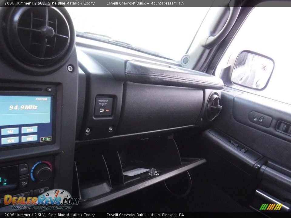 2006 Hummer H2 SUV Slate Blue Metallic / Ebony Photo #26