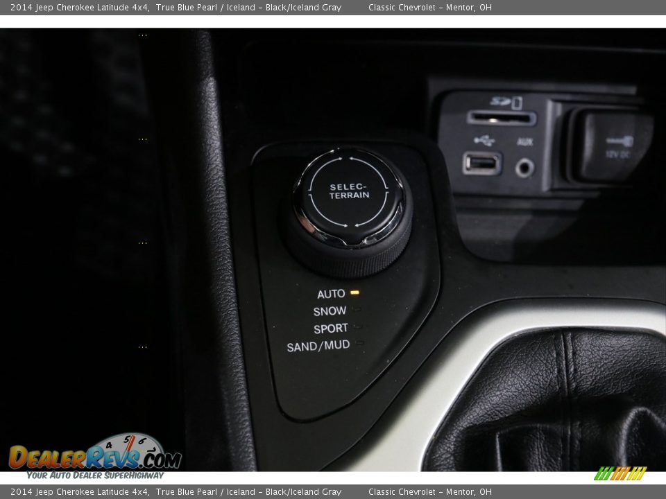 2014 Jeep Cherokee Latitude 4x4 True Blue Pearl / Iceland - Black/Iceland Gray Photo #16