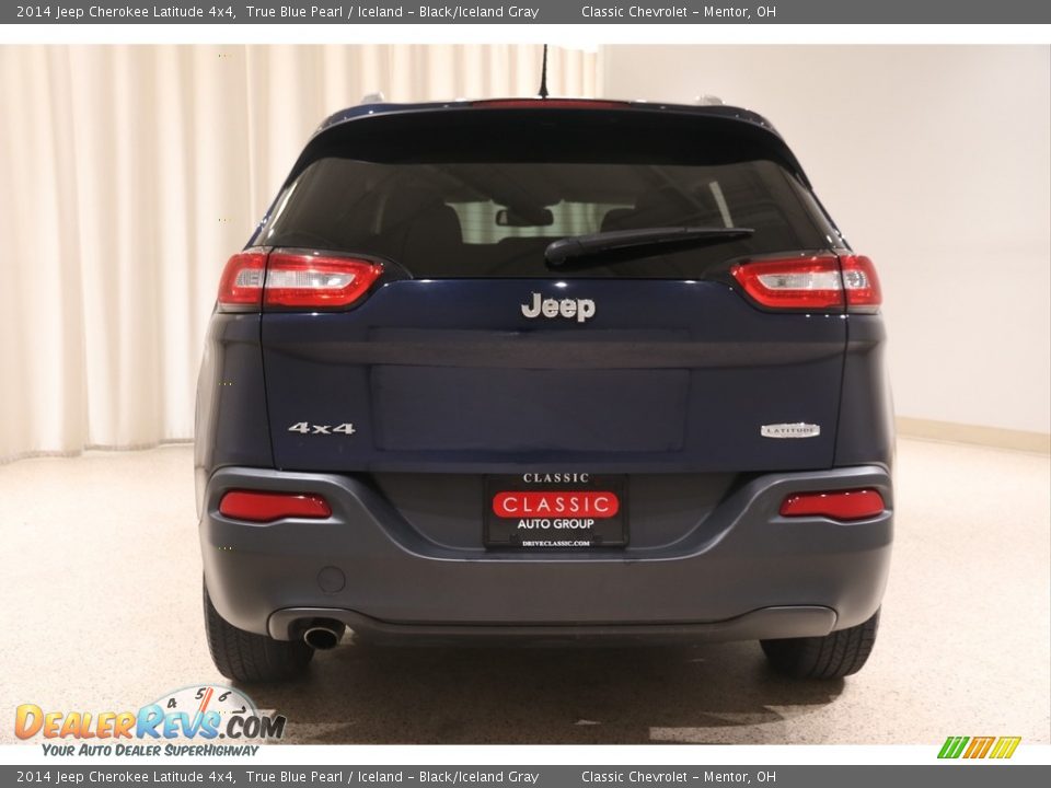2014 Jeep Cherokee Latitude 4x4 True Blue Pearl / Iceland - Black/Iceland Gray Photo #21