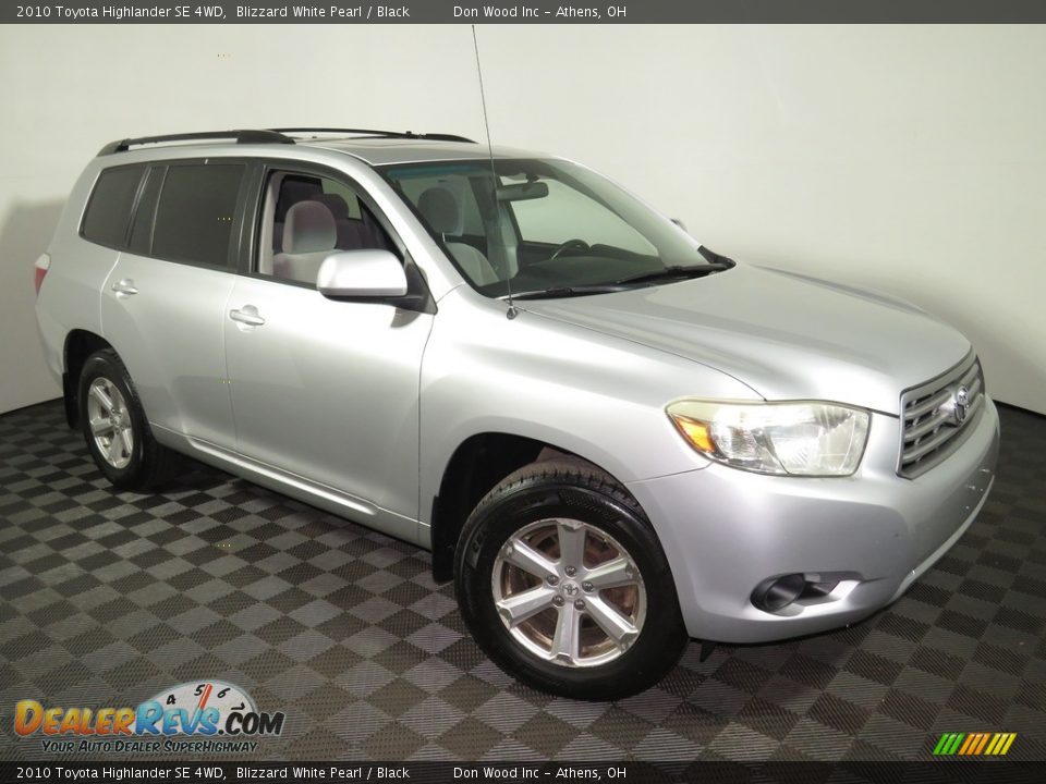 2010 Toyota Highlander SE 4WD Blizzard White Pearl / Black Photo #2