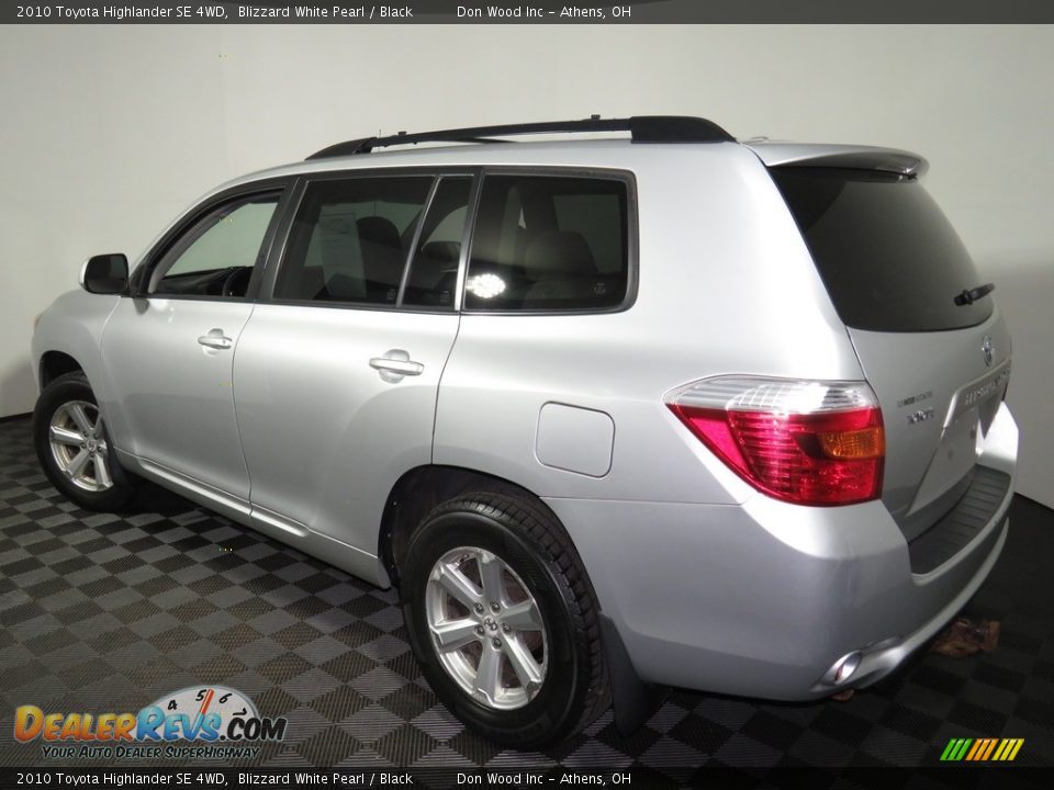 2010 Toyota Highlander SE 4WD Blizzard White Pearl / Black Photo #9