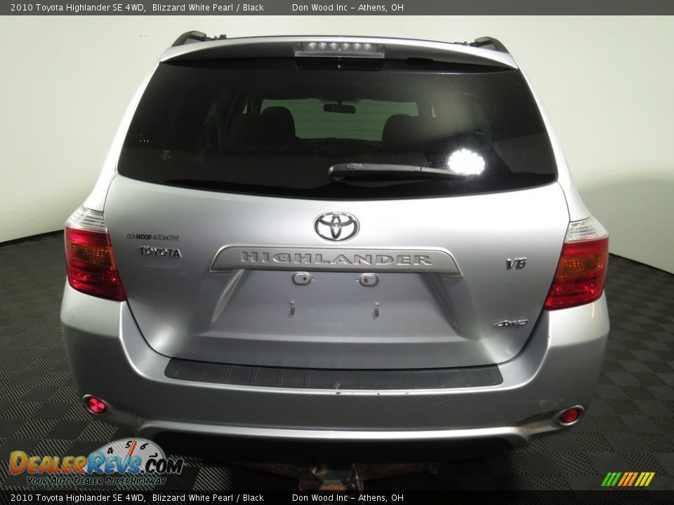2010 Toyota Highlander SE 4WD Blizzard White Pearl / Black Photo #11
