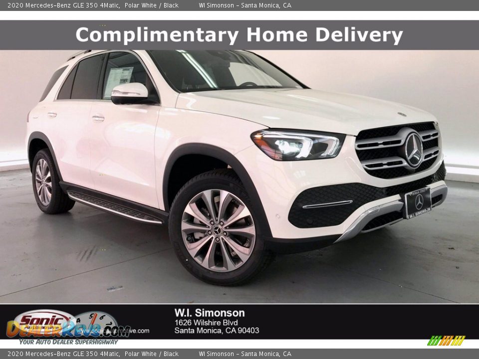 2020 Mercedes-Benz GLE 350 4Matic Polar White / Black Photo #1