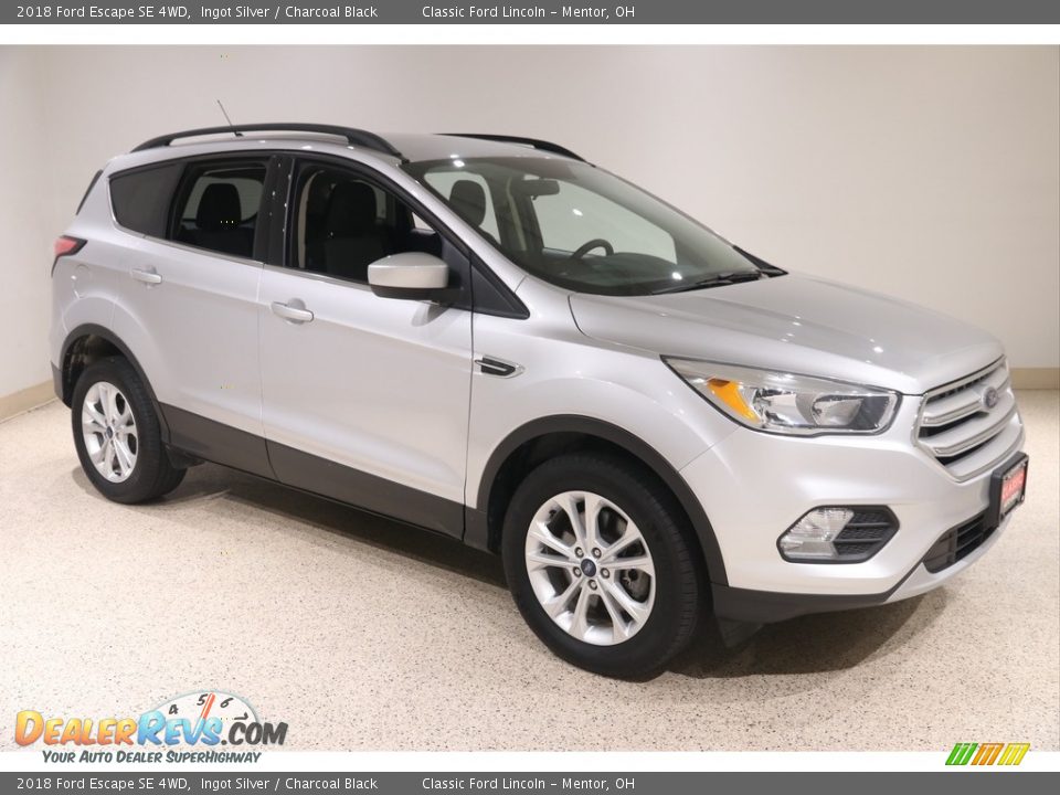 2018 Ford Escape SE 4WD Ingot Silver / Charcoal Black Photo #1