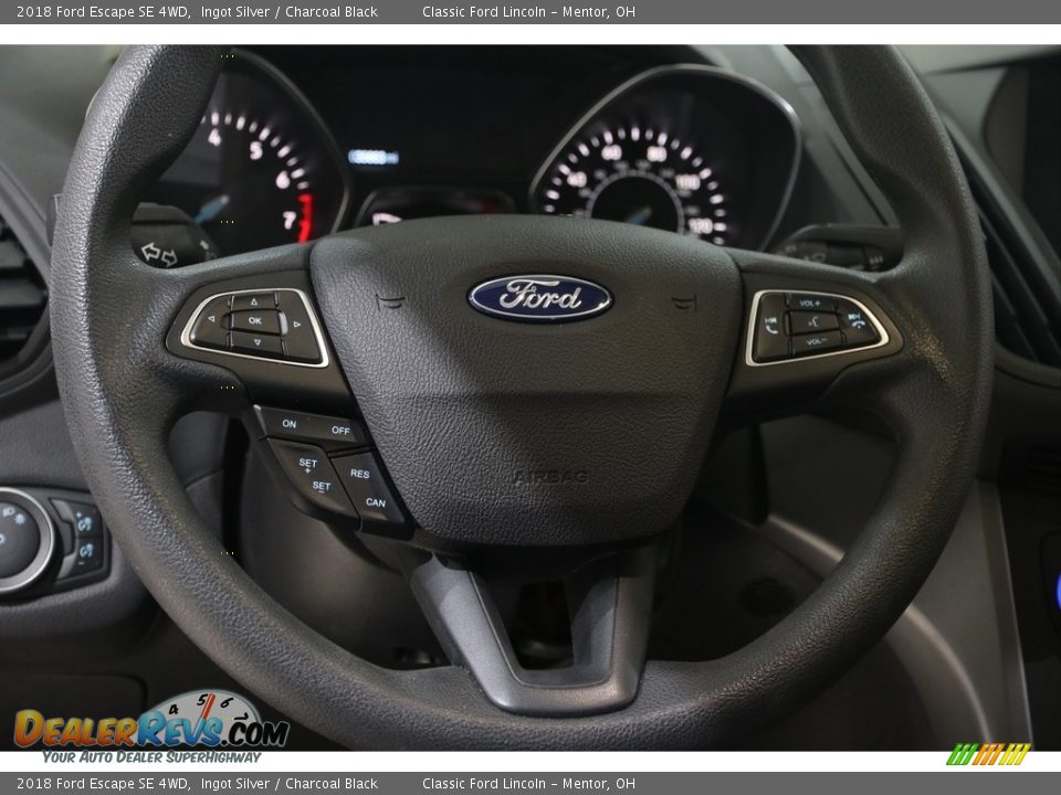 2018 Ford Escape SE 4WD Ingot Silver / Charcoal Black Photo #6
