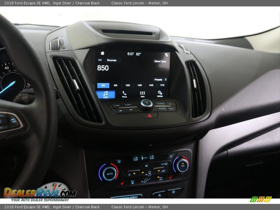 2018 Ford Escape SE 4WD Ingot Silver / Charcoal Black Photo #8