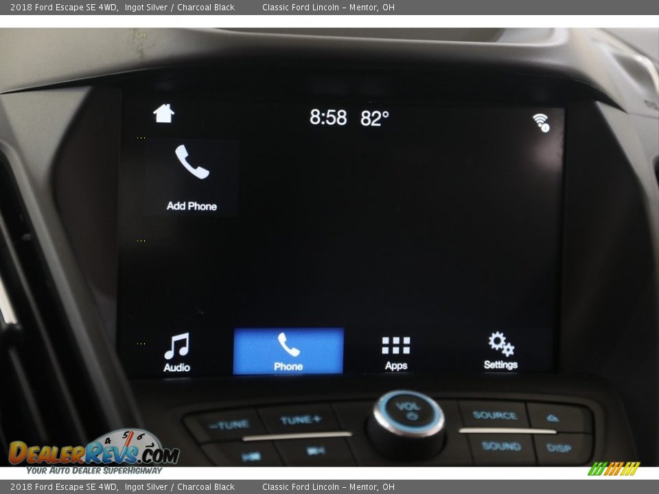 2018 Ford Escape SE 4WD Ingot Silver / Charcoal Black Photo #9