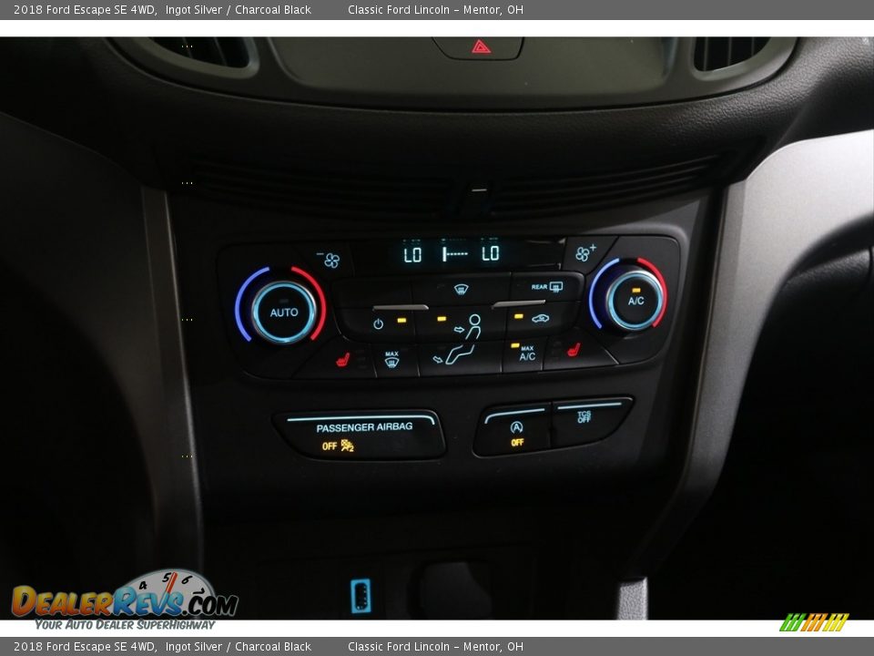 2018 Ford Escape SE 4WD Ingot Silver / Charcoal Black Photo #13