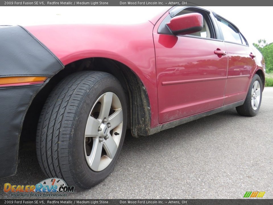 2009 Ford Fusion SE V6 Redfire Metallic / Medium Light Stone Photo #6