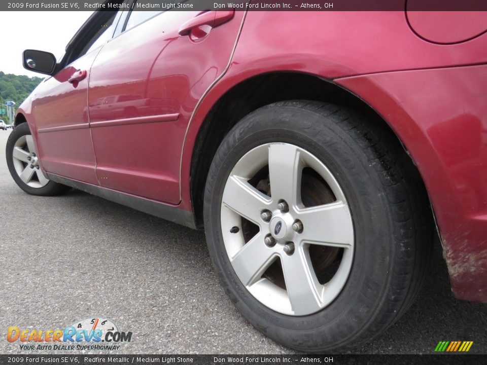 2009 Ford Fusion SE V6 Redfire Metallic / Medium Light Stone Photo #8