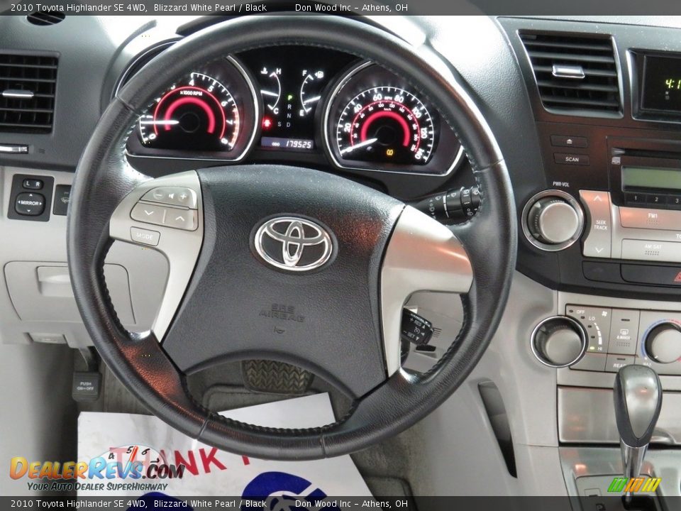 2010 Toyota Highlander SE 4WD Blizzard White Pearl / Black Photo #30