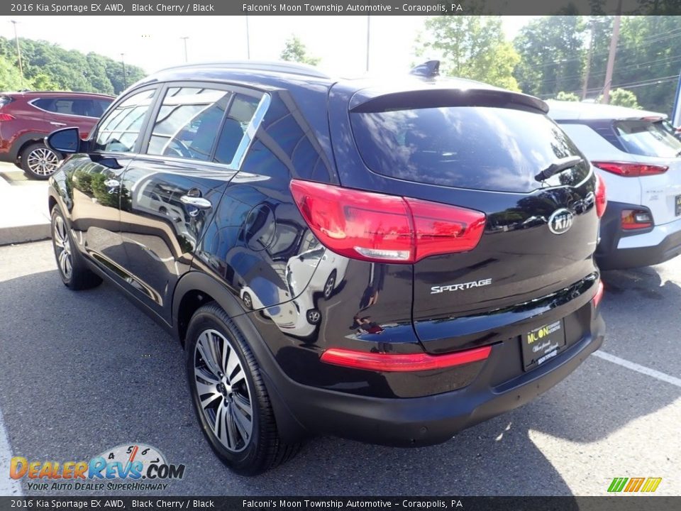 2016 Kia Sportage EX AWD Black Cherry / Black Photo #2