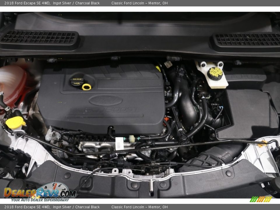 2018 Ford Escape SE 4WD Ingot Silver / Charcoal Black Photo #19