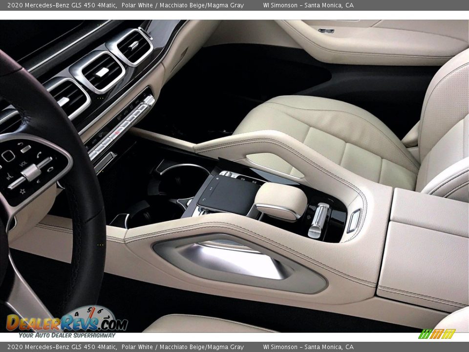 2020 Mercedes-Benz GLS 450 4Matic Polar White / Macchiato Beige/Magma Gray Photo #7