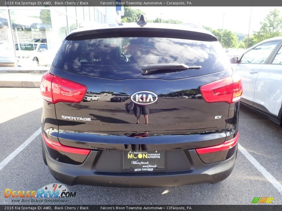 2016 Kia Sportage EX AWD Black Cherry / Black Photo #3